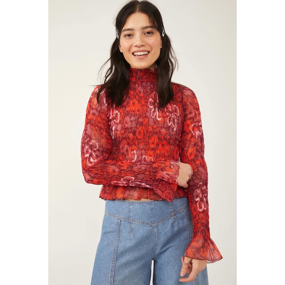 Free People Women's Hello There‎ Floral Top